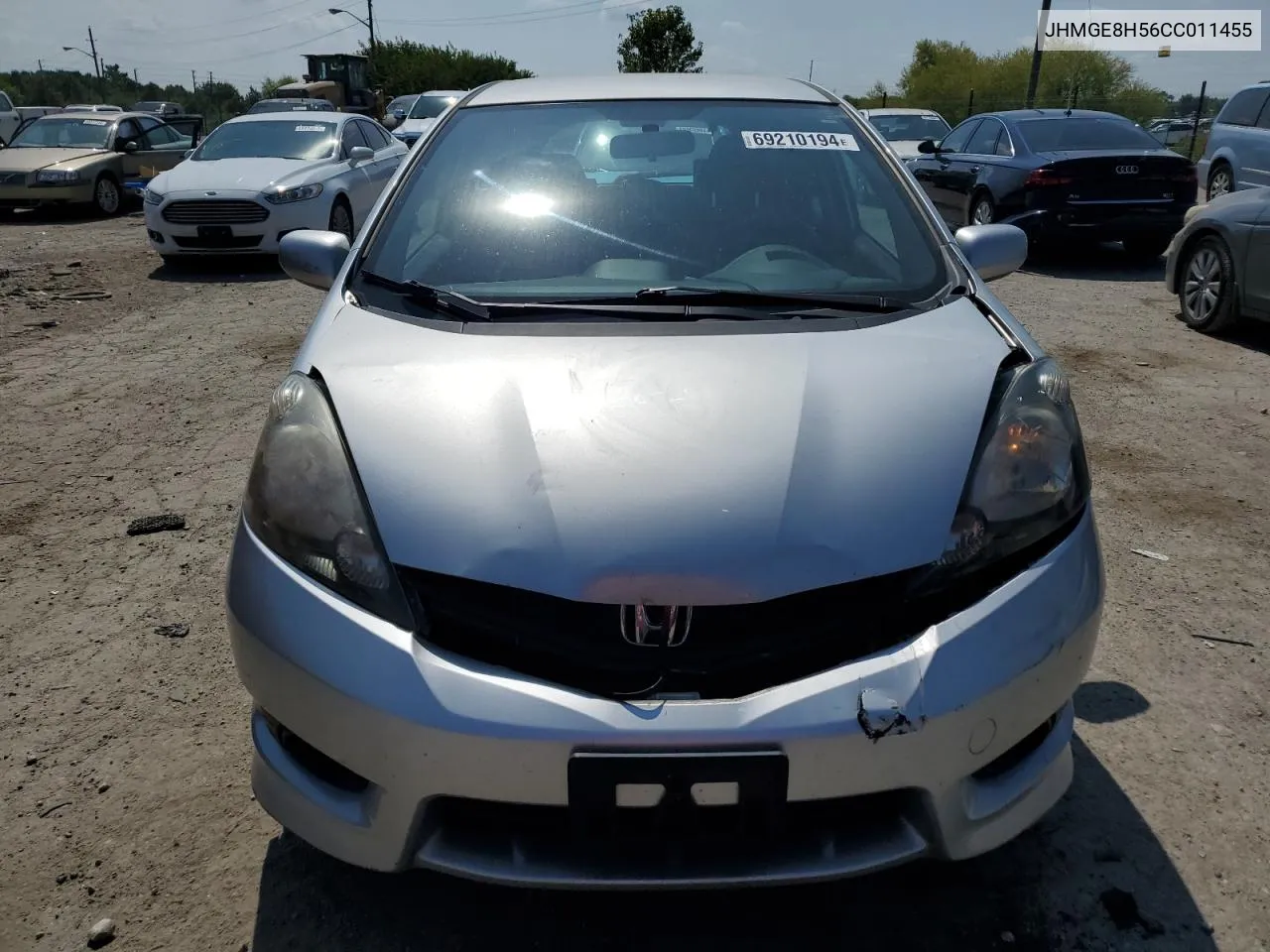 JHMGE8H56CC011455 2012 Honda Fit Sport