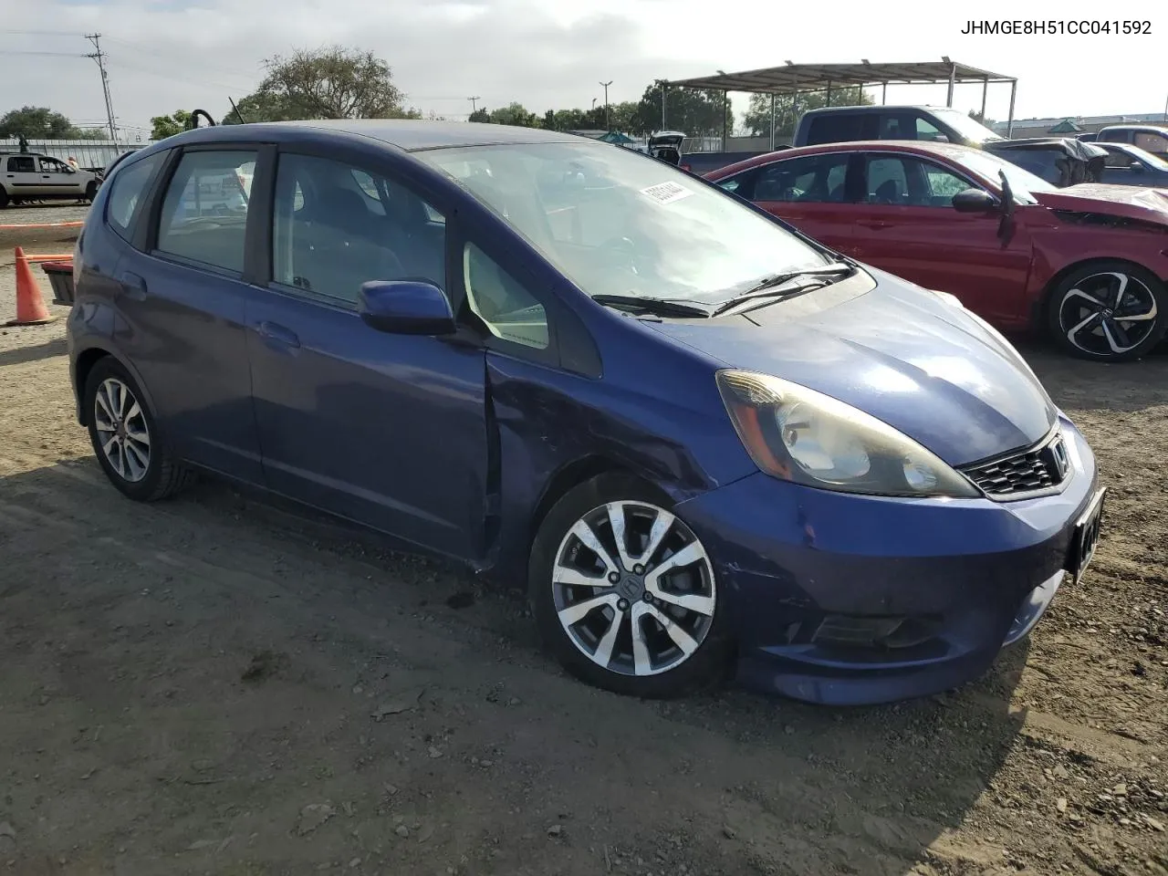 JHMGE8H51CC041592 2012 Honda Fit Sport