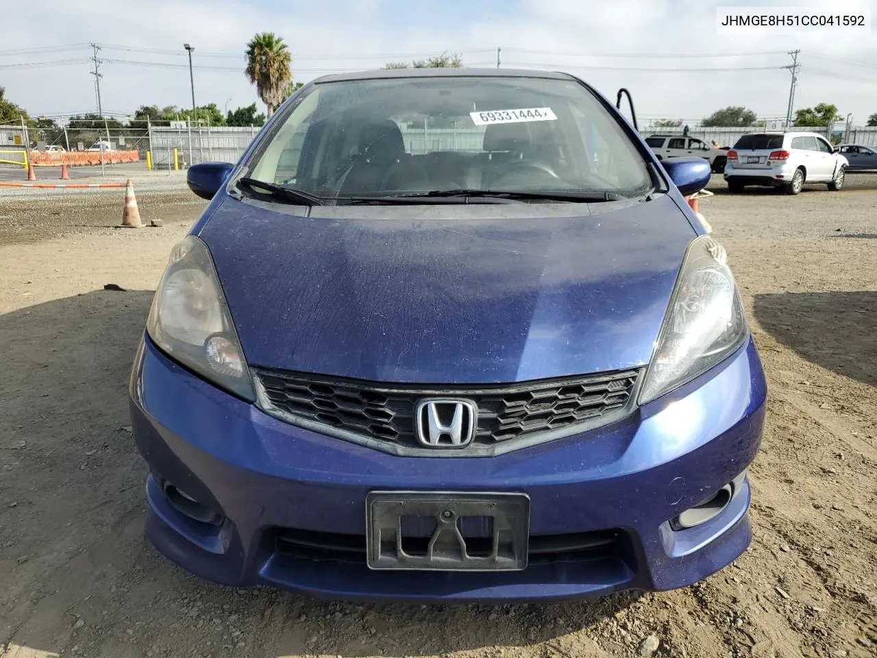 JHMGE8H51CC041592 2012 Honda Fit Sport