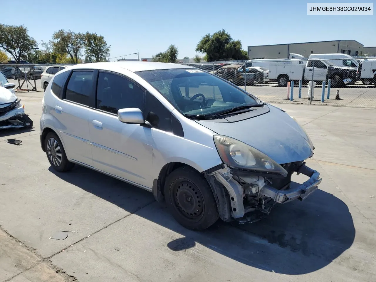 2012 Honda Fit VIN: JHMGE8H38CC029034 Lot: 71413334