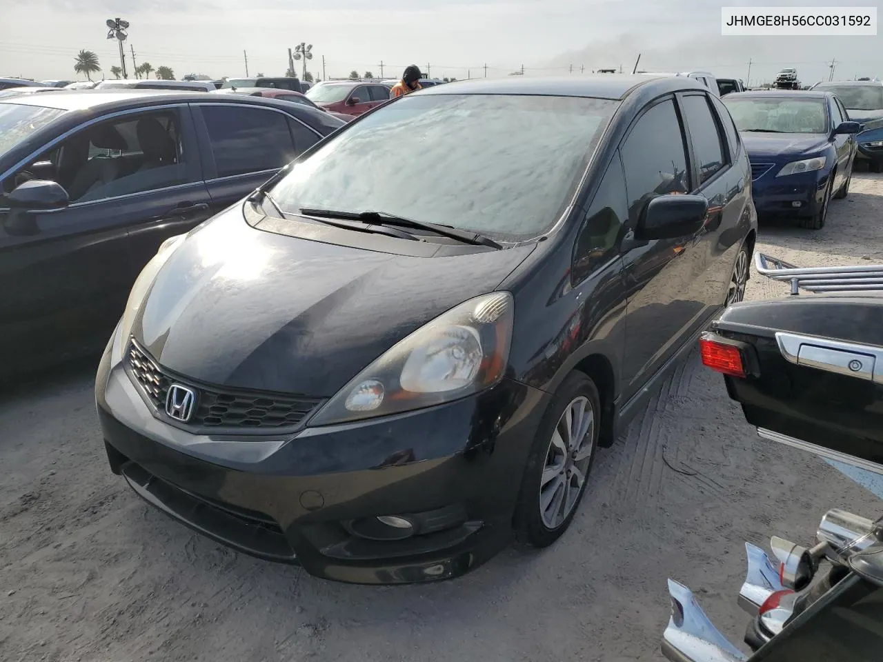 JHMGE8H56CC031592 2012 Honda Fit Sport