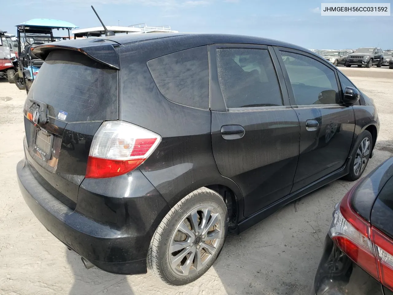 2012 Honda Fit Sport VIN: JHMGE8H56CC031592 Lot: 74806874