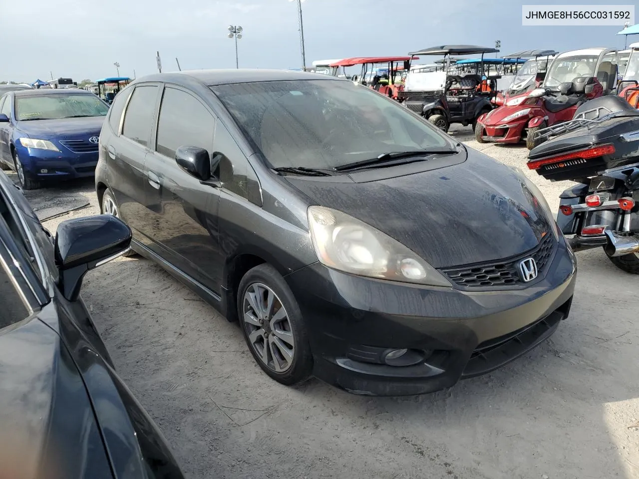 2012 Honda Fit Sport VIN: JHMGE8H56CC031592 Lot: 74806874