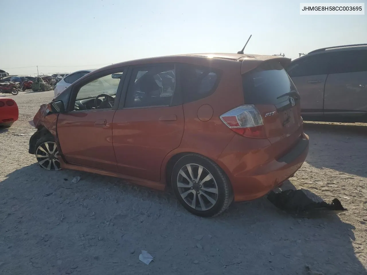 2012 Honda Fit Sport VIN: JHMGE8H58CC003695 Lot: 75255534