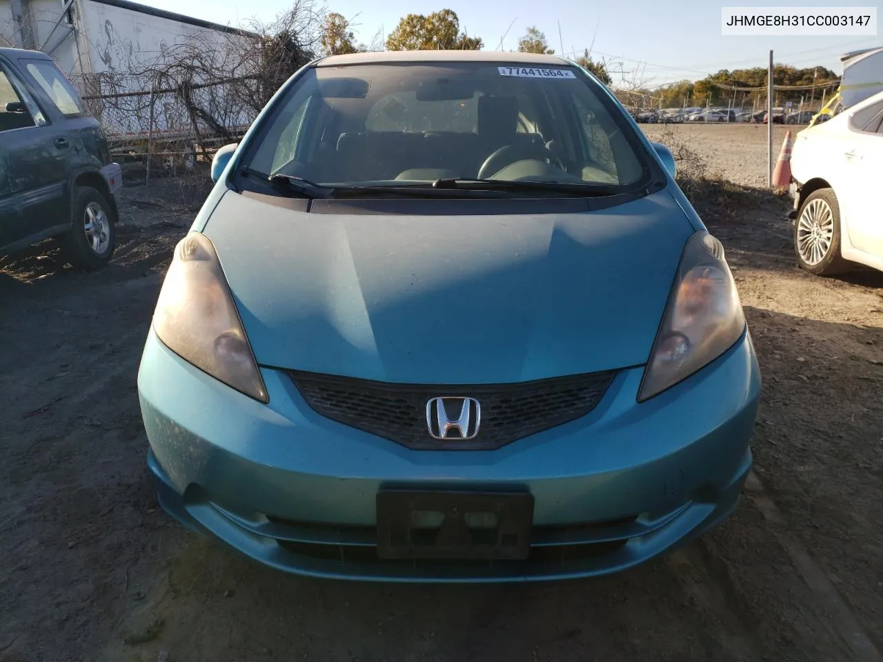 2012 Honda Fit VIN: JHMGE8H31CC003147 Lot: 77441564