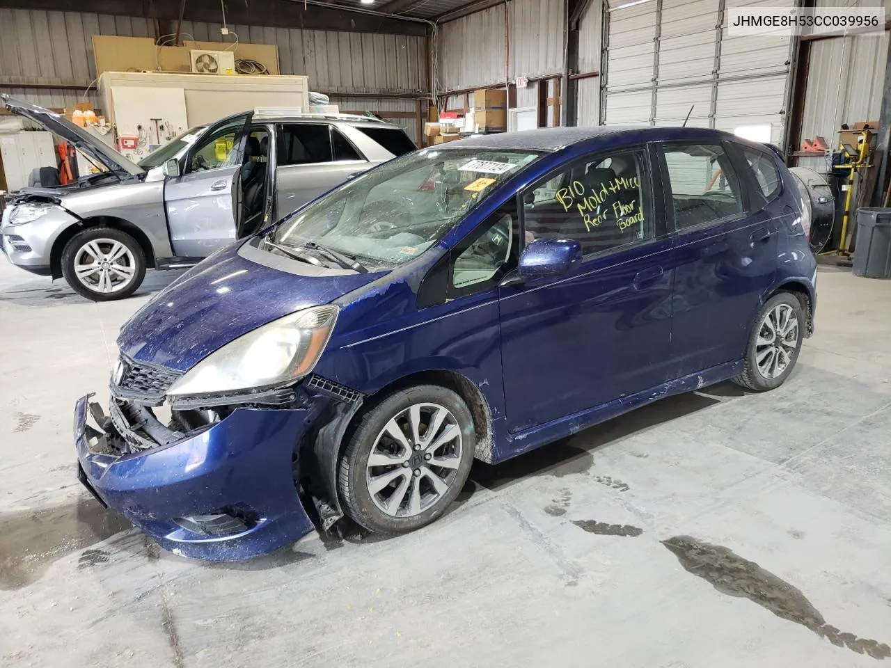 2012 Honda Fit Sport VIN: JHMGE8H53CC039956 Lot: 77877124