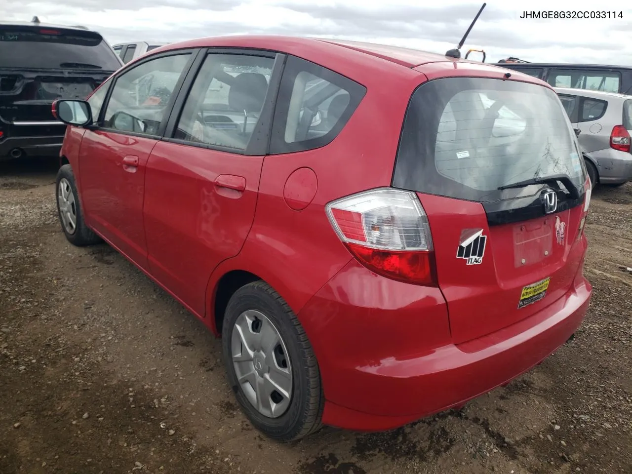 2012 Honda Fit VIN: JHMGE8G32CC033114 Lot: 78094134