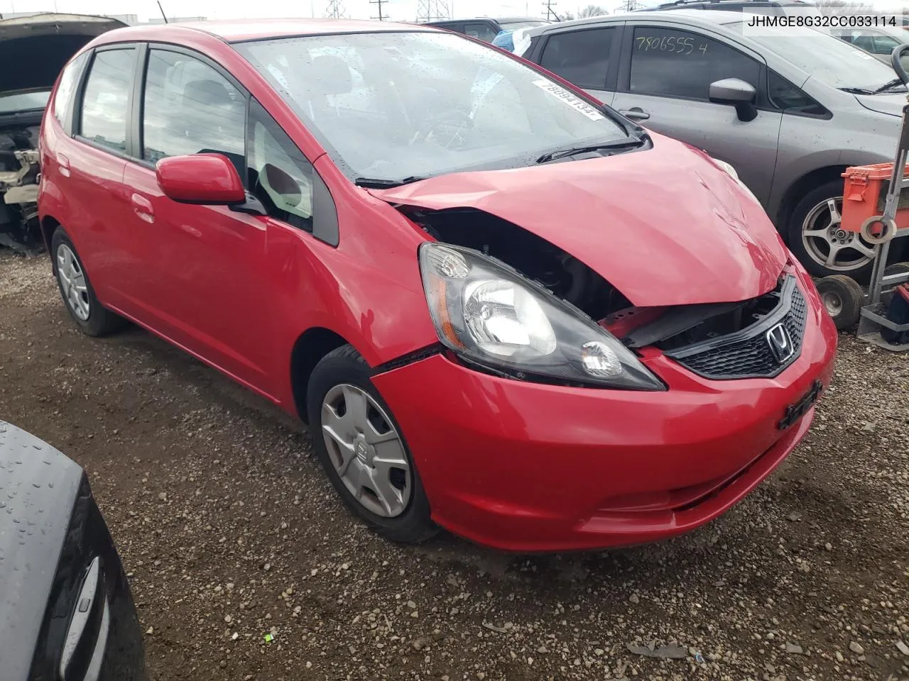 2012 Honda Fit VIN: JHMGE8G32CC033114 Lot: 78094134