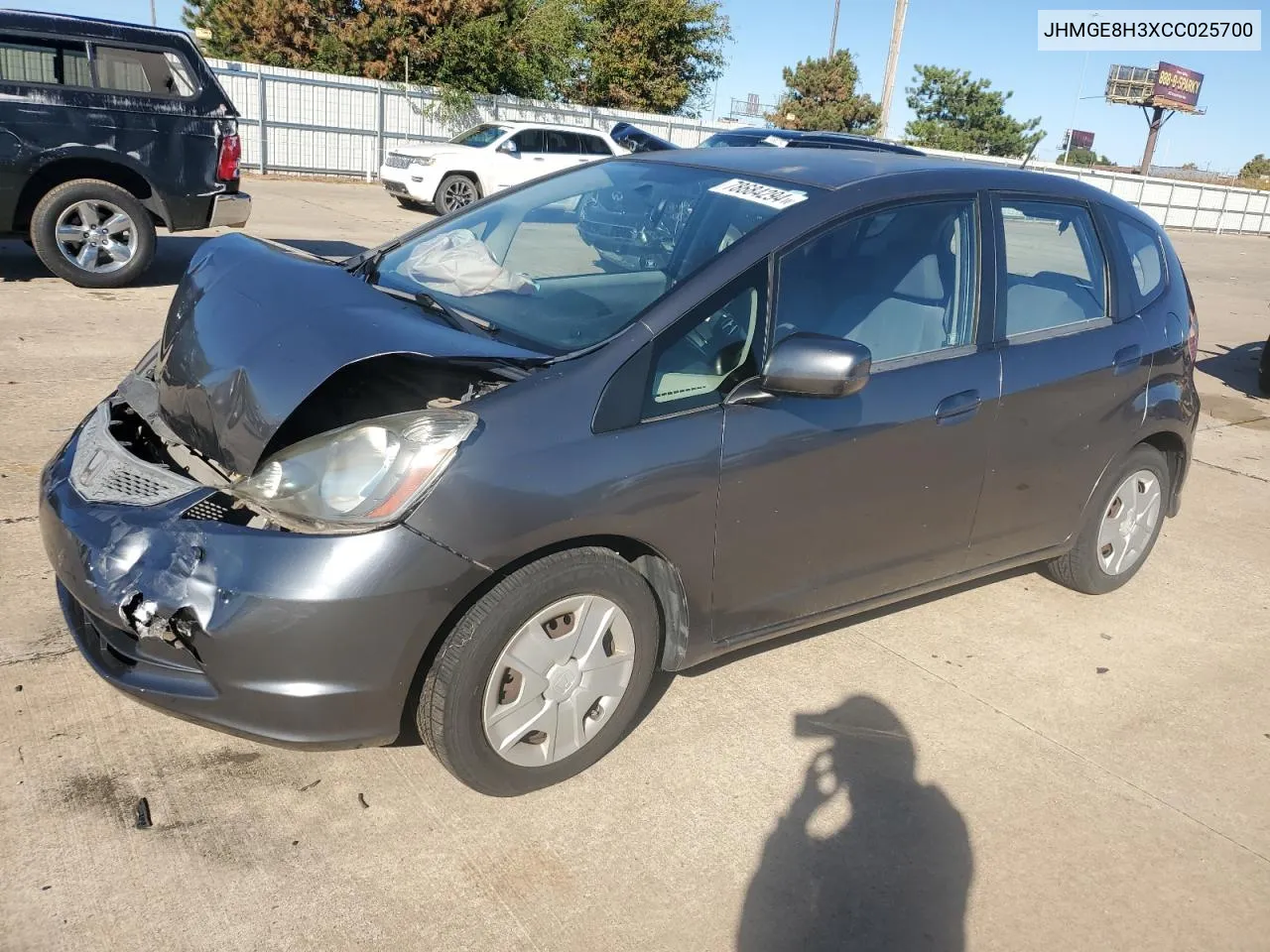 JHMGE8H3XCC025700 2012 Honda Fit