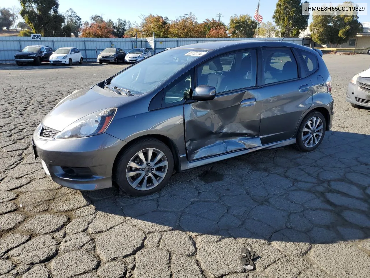 2012 Honda Fit Sport VIN: JHMGE8H65CC019829 Lot: 80140194