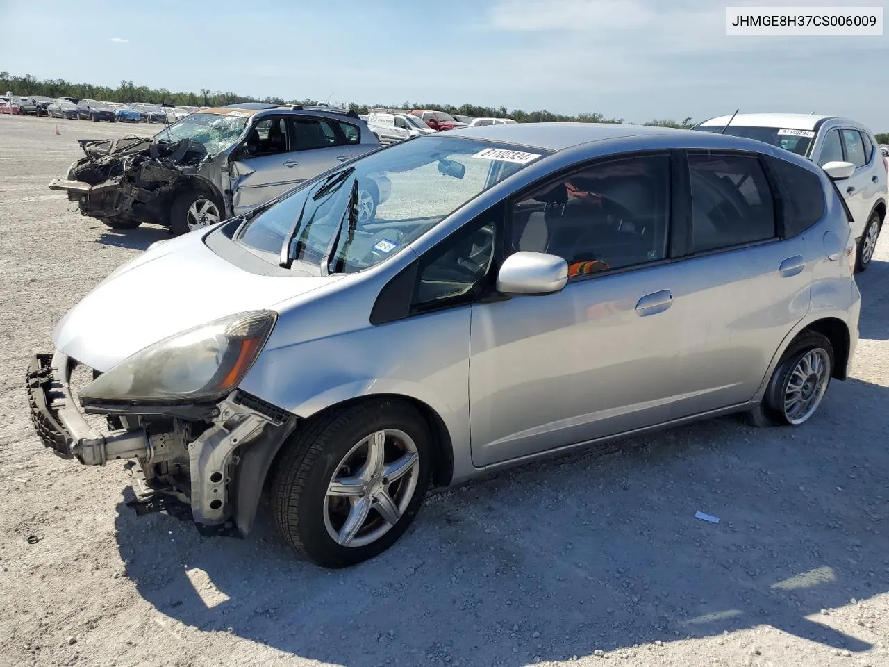 2012 Honda Fit VIN: JHMGE8H37CS006009 Lot: 81102334