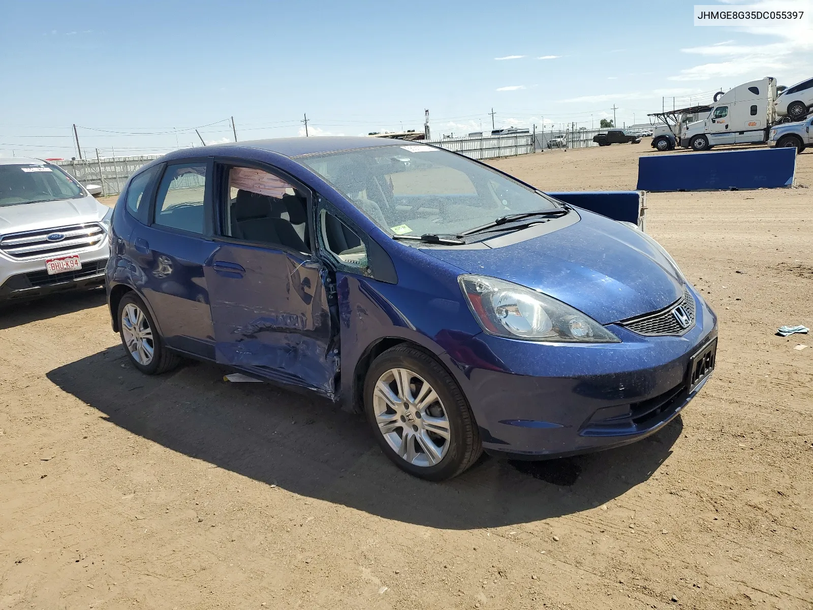 2013 Honda Fit VIN: JHMGE8G35DC055397 Lot: 66017714