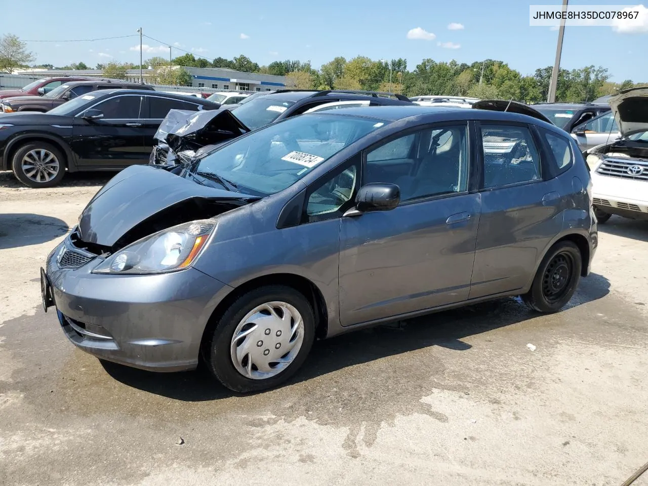 2013 Honda Fit VIN: JHMGE8H35DC078967 Lot: 70068754