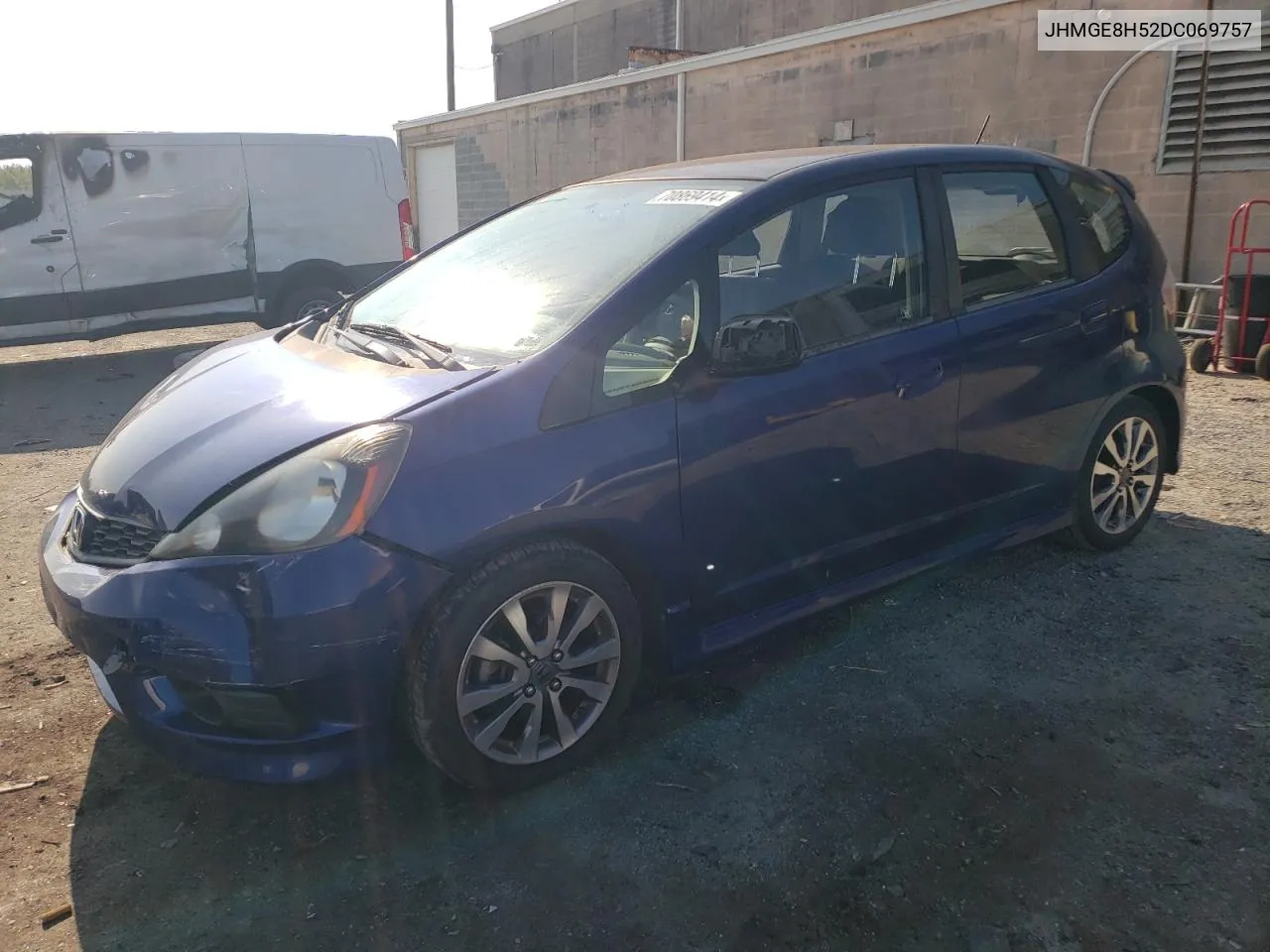 JHMGE8H52DC069757 2013 Honda Fit Sport