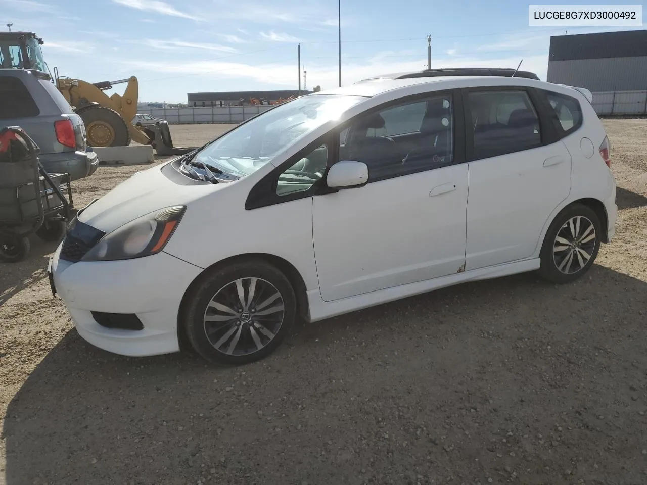 LUCGE8G7XD3000492 2013 Honda Fit Sport