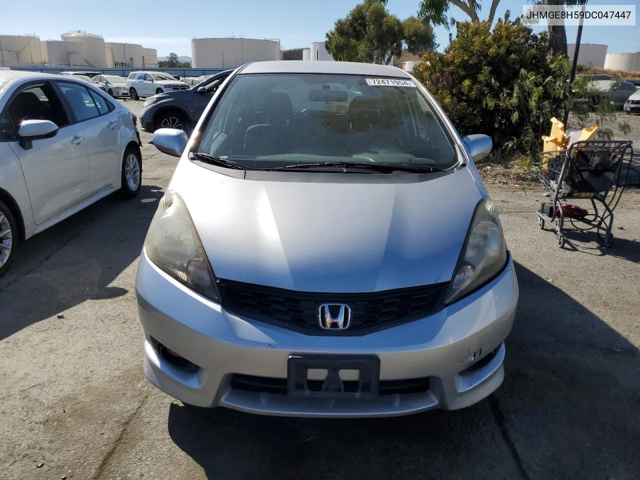 JHMGE8H59DC047447 2013 Honda Fit Sport