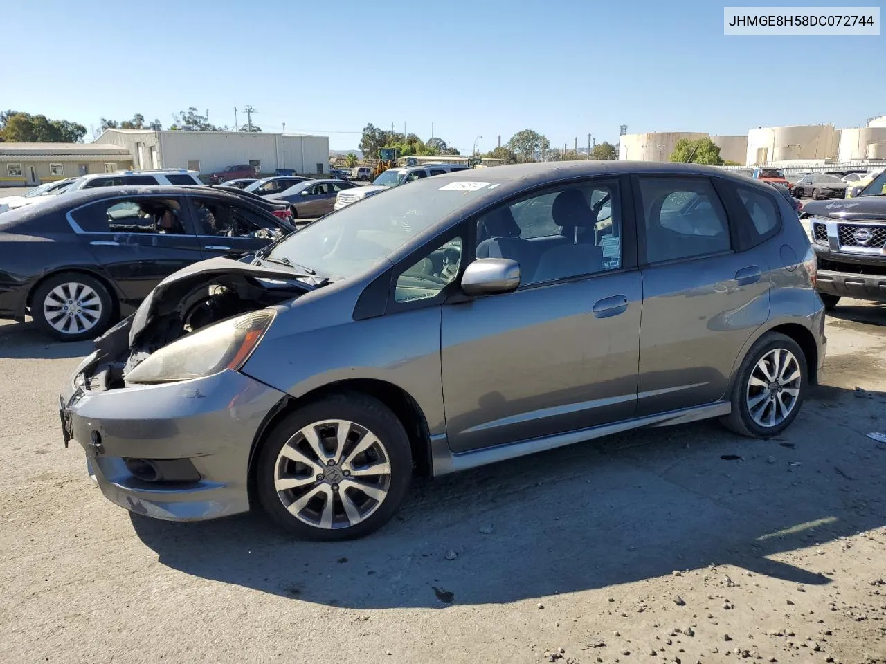 2013 Honda Fit Sport VIN: JHMGE8H58DC072744 Lot: 73534814