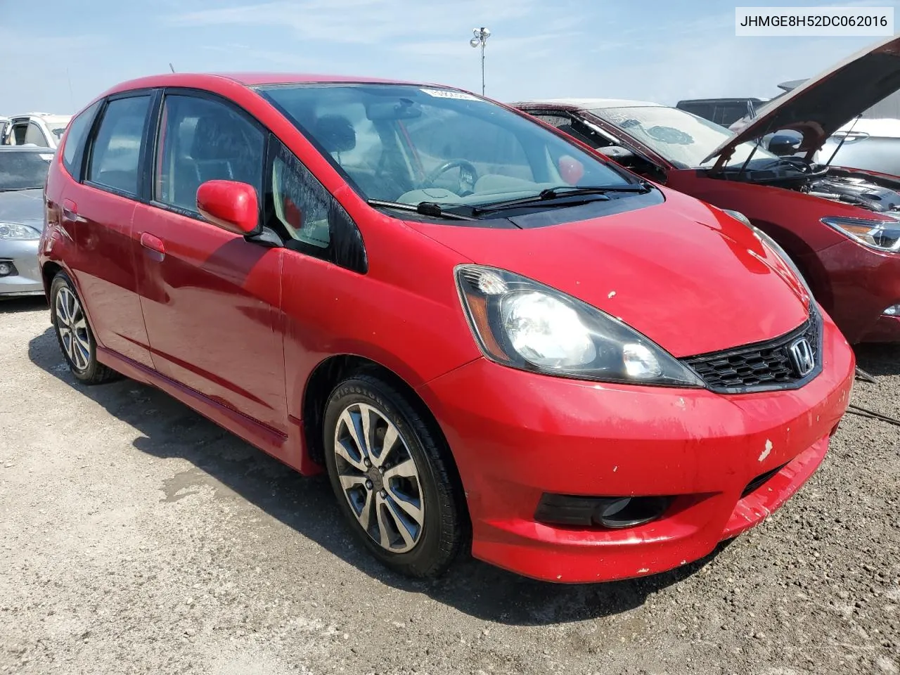 2013 Honda Fit Sport VIN: JHMGE8H52DC062016 Lot: 75982394