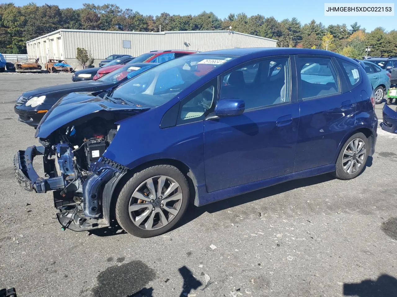 2013 Honda Fit Sport VIN: JHMGE8H5XDC022153 Lot: 76106634