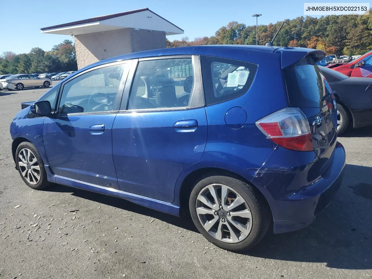 JHMGE8H5XDC022153 2013 Honda Fit Sport