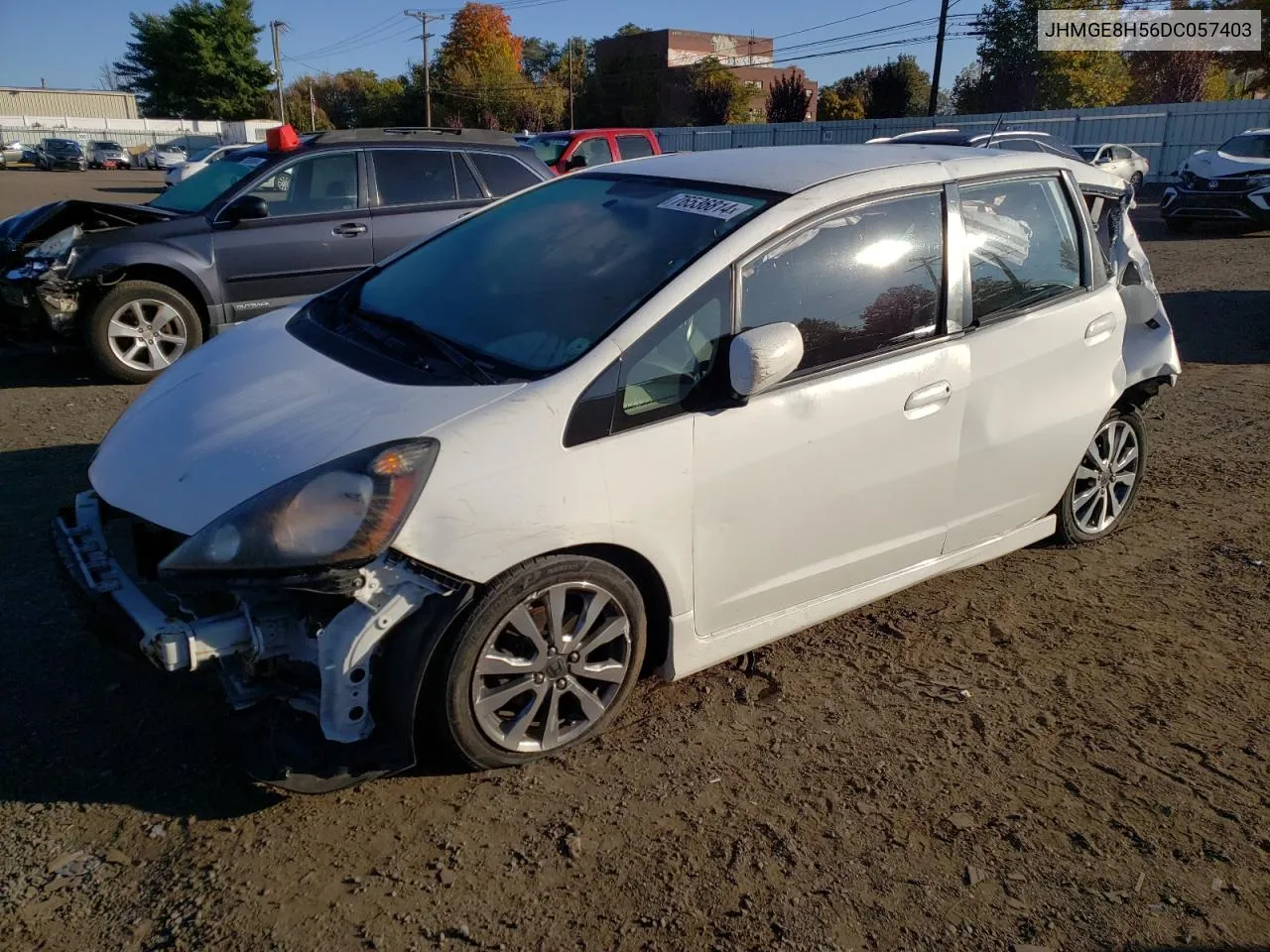 2013 Honda Fit Sport VIN: JHMGE8H56DC057403 Lot: 76536814