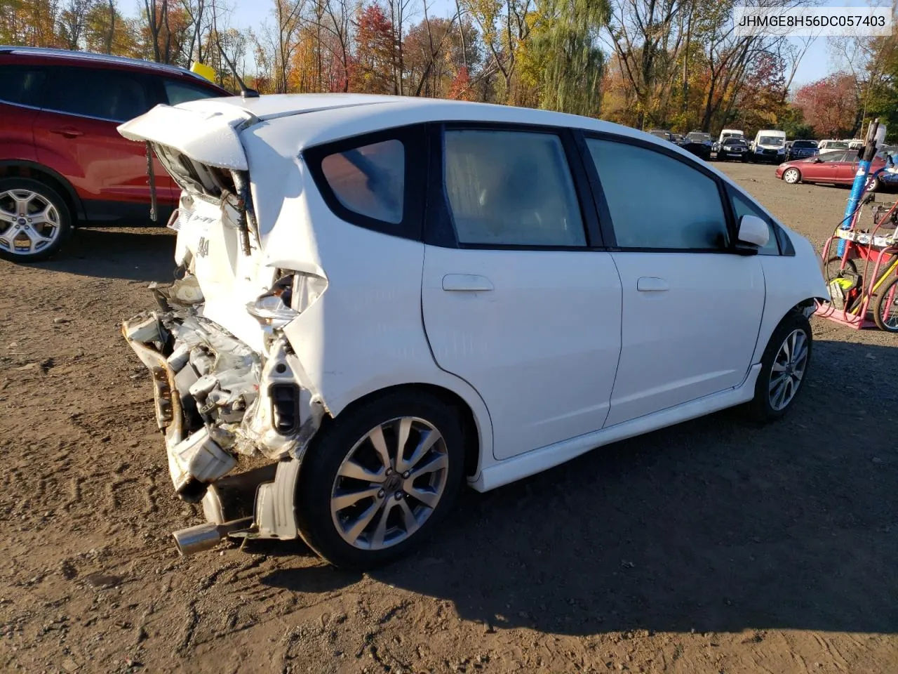 2013 Honda Fit Sport VIN: JHMGE8H56DC057403 Lot: 76536814