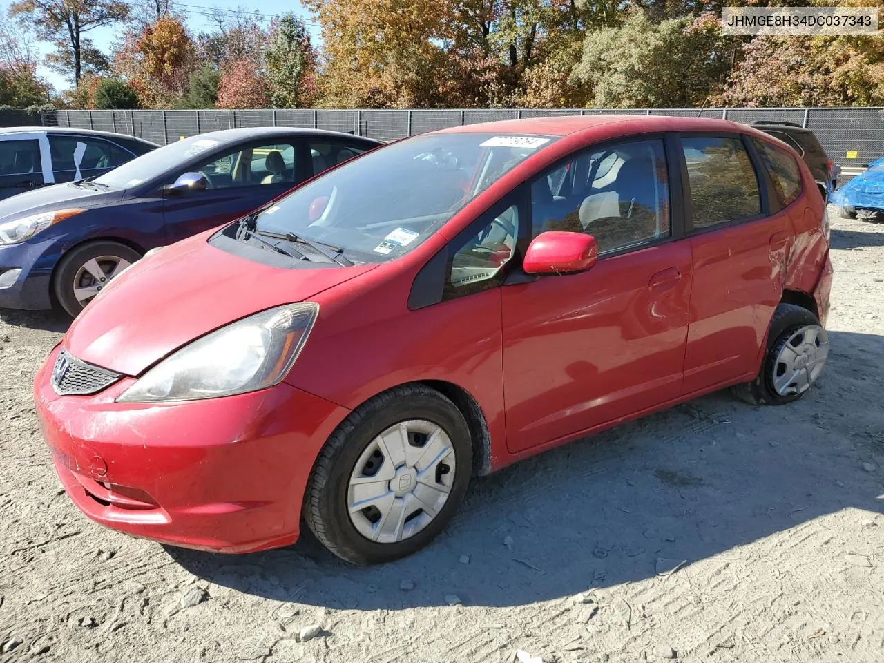 2013 Honda Fit VIN: JHMGE8H34DC037343 Lot: 77279264