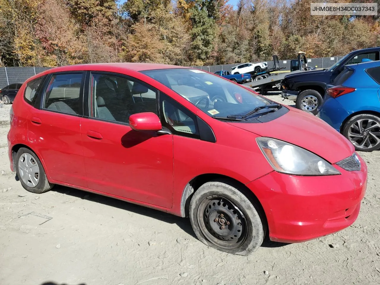 2013 Honda Fit VIN: JHMGE8H34DC037343 Lot: 77279264