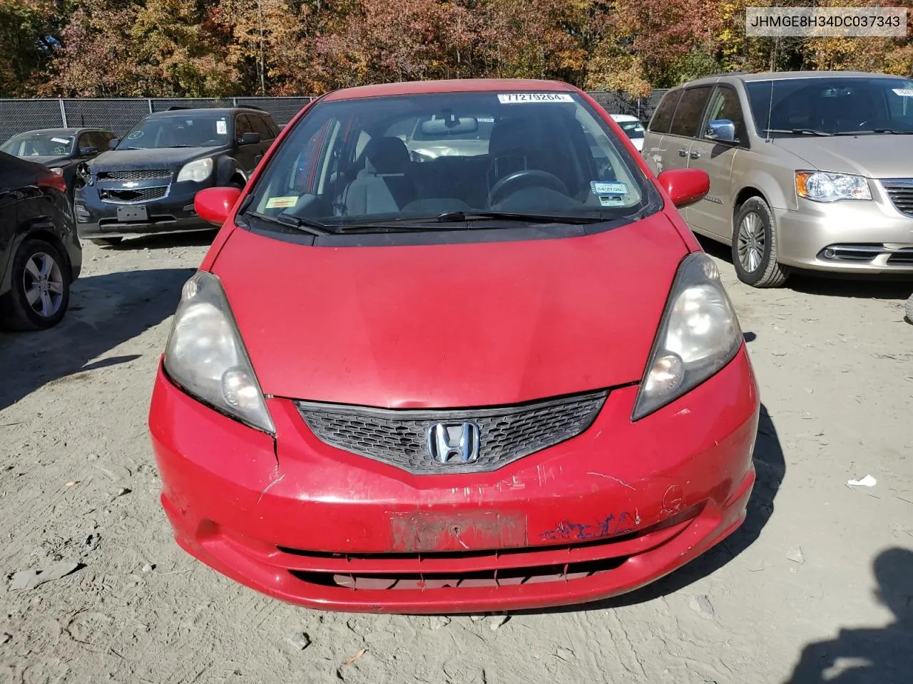 2013 Honda Fit VIN: JHMGE8H34DC037343 Lot: 77279264