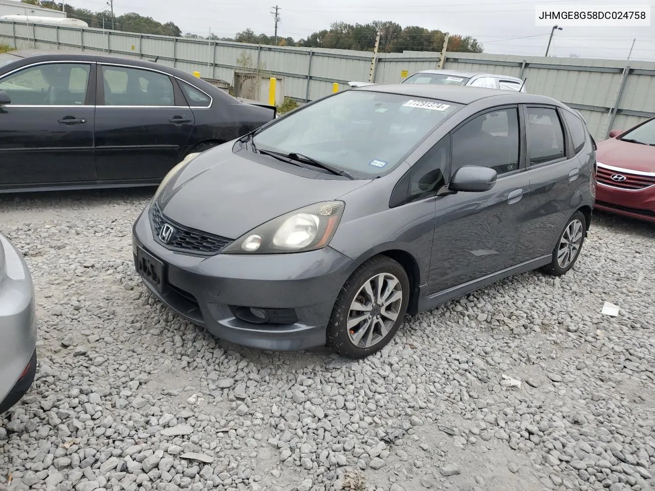 2013 Honda Fit Sport VIN: JHMGE8G58DC024758 Lot: 77291374