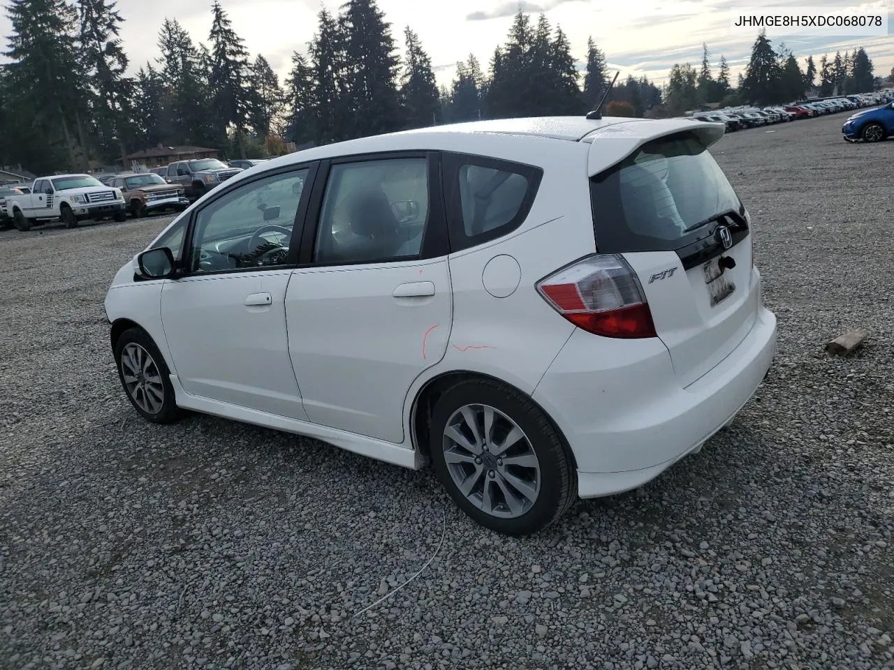 JHMGE8H5XDC068078 2013 Honda Fit Sport