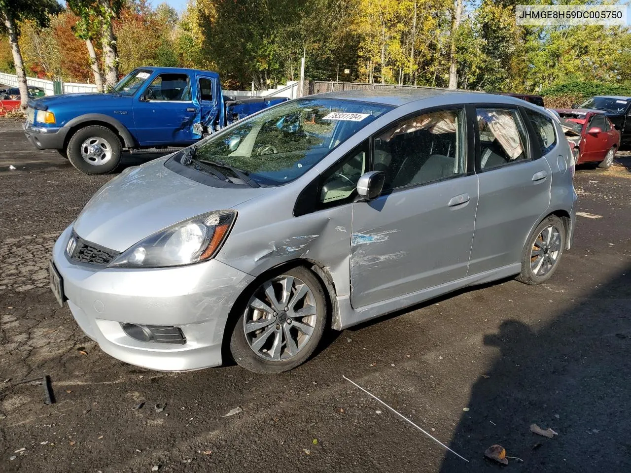 2013 Honda Fit Sport VIN: JHMGE8H59DC005750 Lot: 78331704