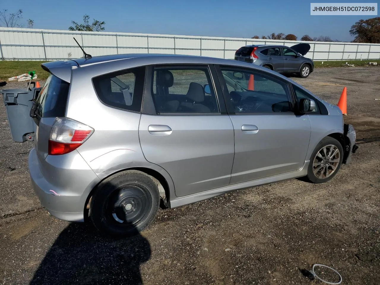 2013 Honda Fit Sport VIN: JHMGE8H51DC072598 Lot: 79306274