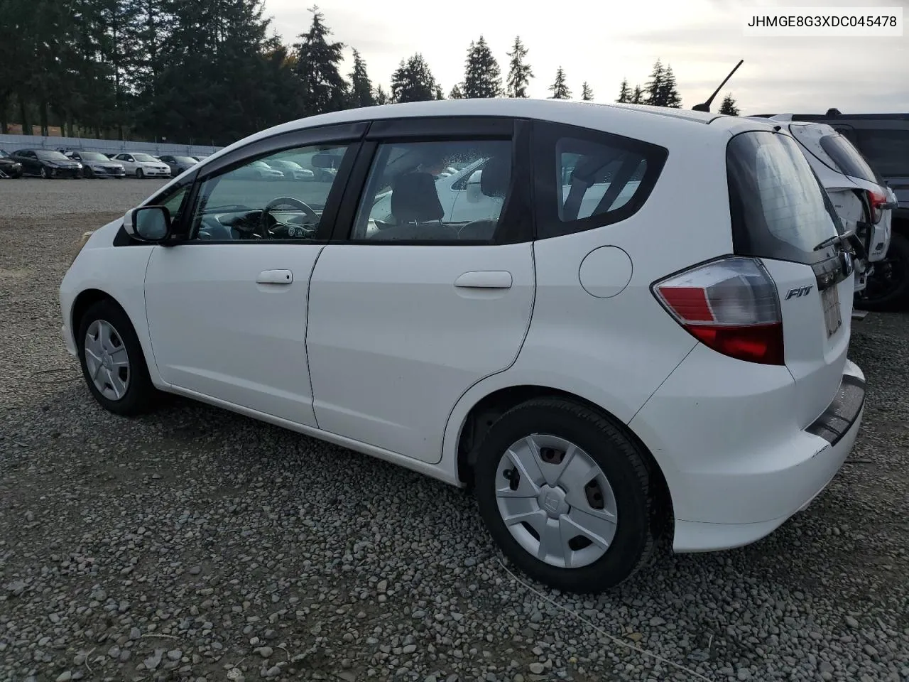 2013 Honda Fit VIN: JHMGE8G3XDC045478 Lot: 79873854