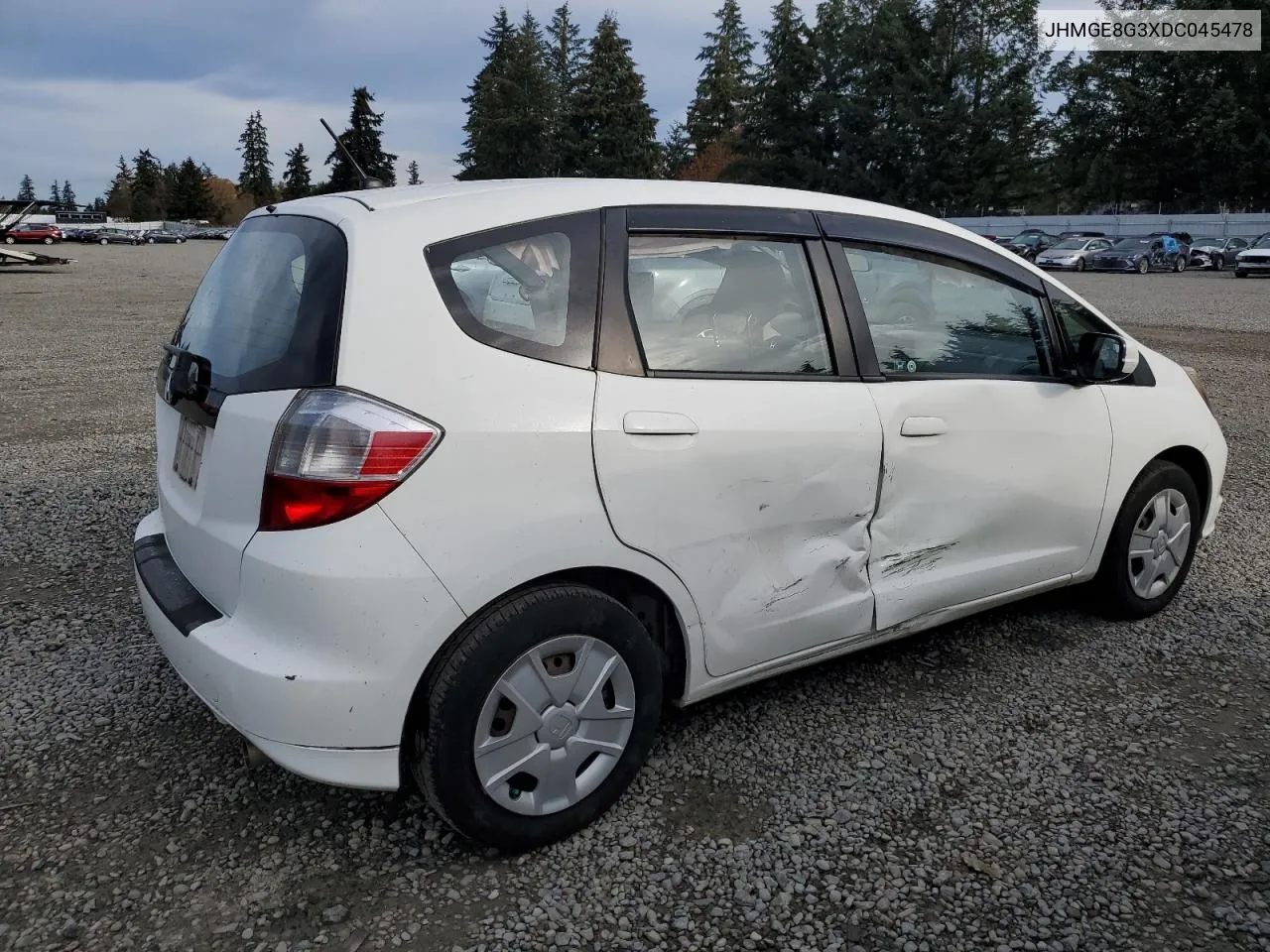 2013 Honda Fit VIN: JHMGE8G3XDC045478 Lot: 79873854