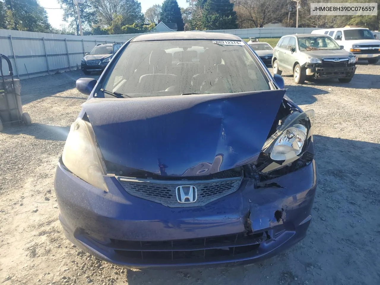 2013 Honda Fit VIN: JHMGE8H39DC076557 Lot: 80212374