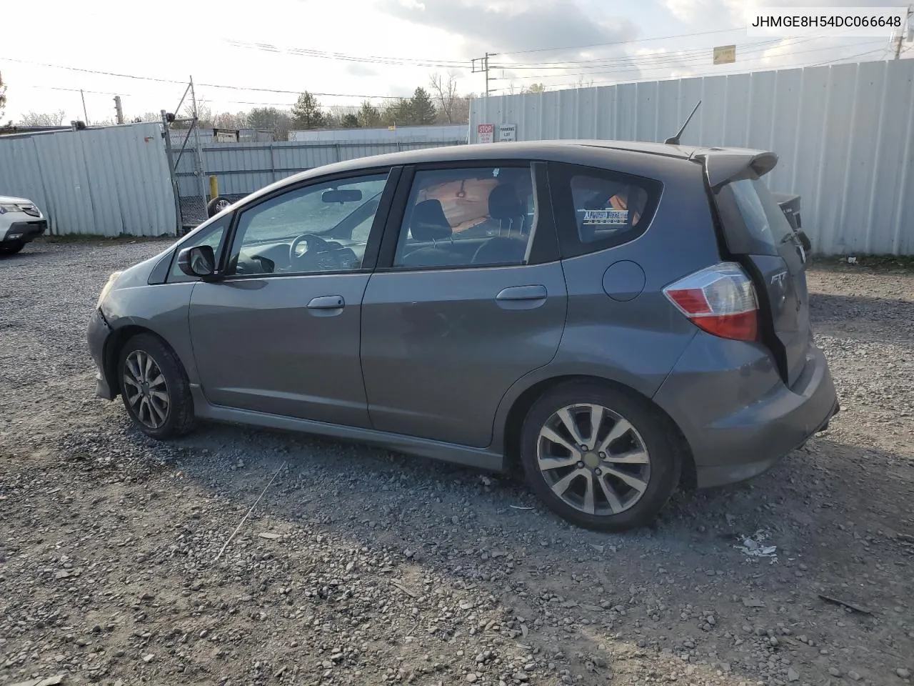 2013 Honda Fit Sport VIN: JHMGE8H54DC066648 Lot: 80360624