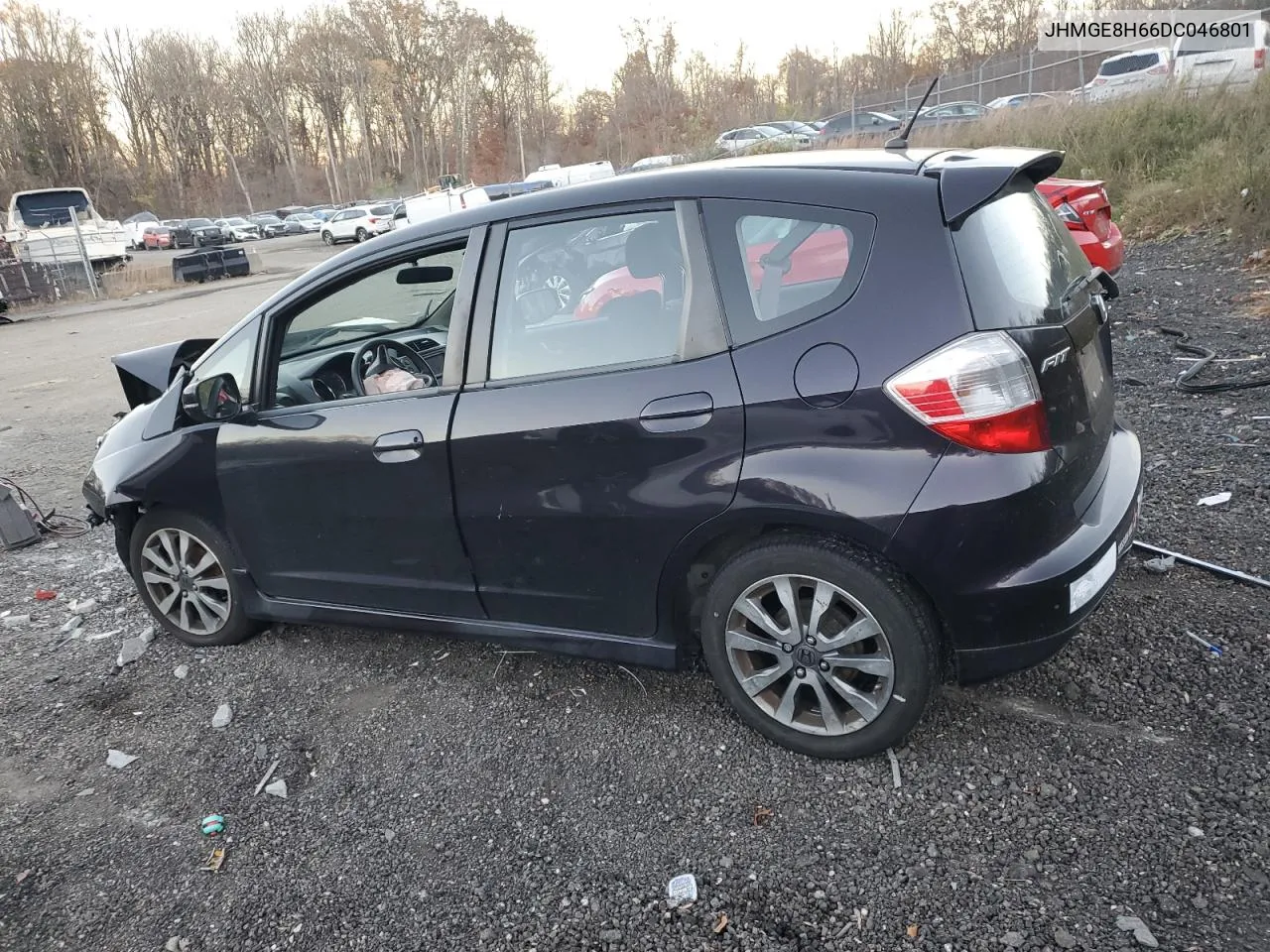 2013 Honda Fit Sport VIN: JHMGE8H66DC046801 Lot: 80609394