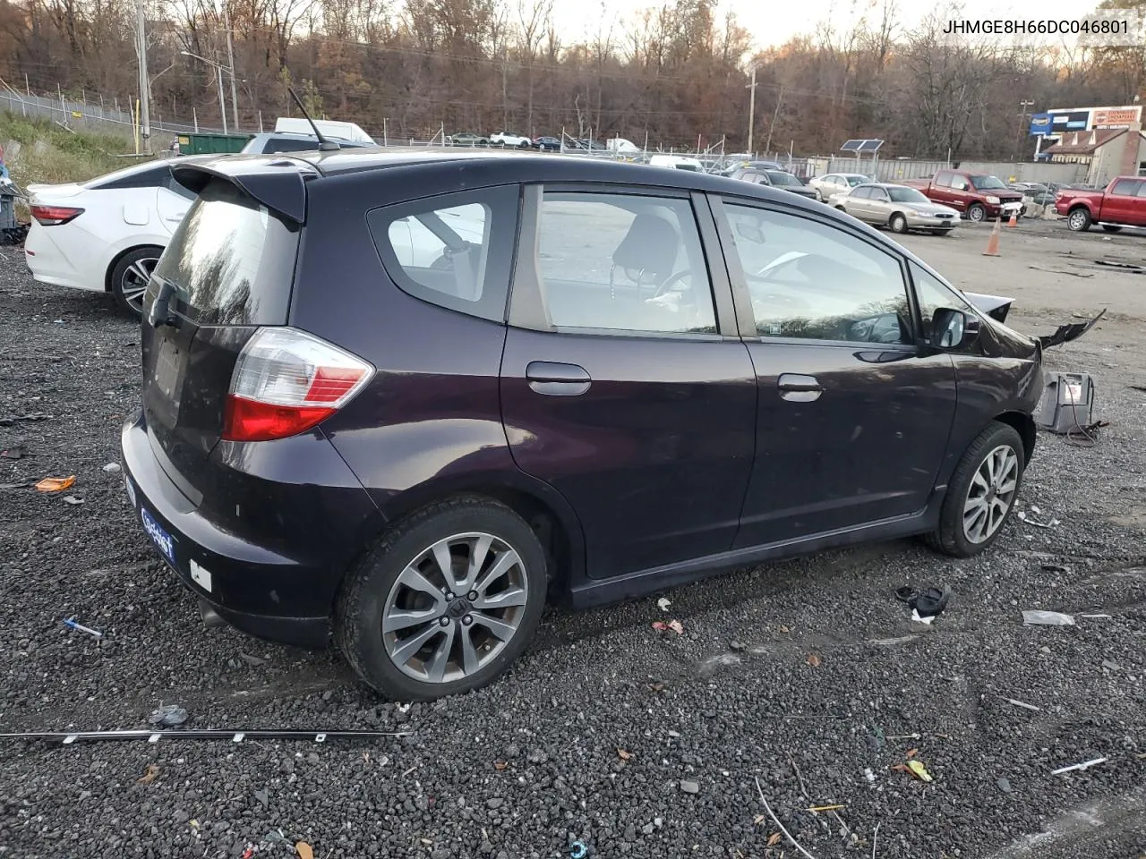 2013 Honda Fit Sport VIN: JHMGE8H66DC046801 Lot: 80609394