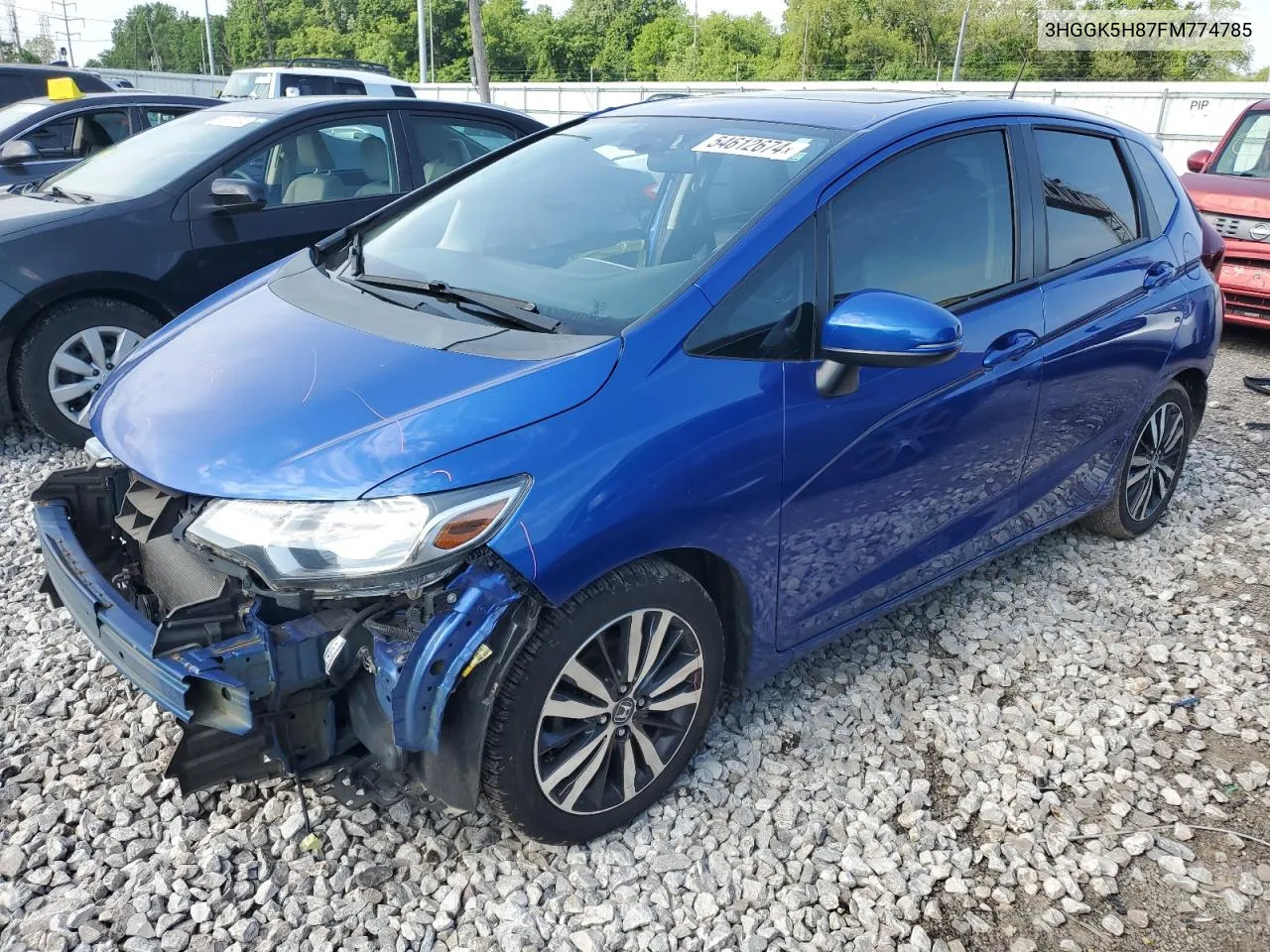 2015 Honda Fit Ex VIN: 3HGGK5H87FM774785 Lot: 54612674