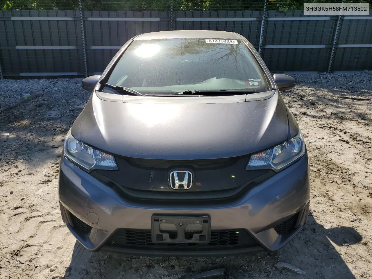 2015 Honda Fit Lx VIN: 3HGGK5H58FM713502 Lot: 57375924