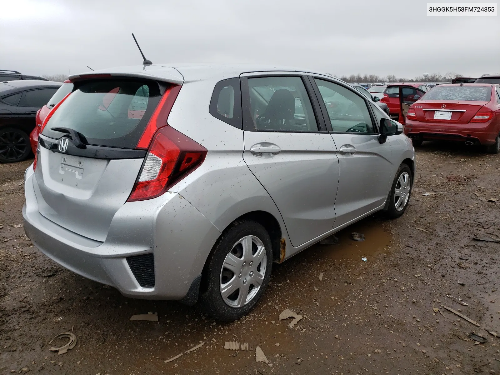 2015 Honda Fit Lx VIN: 3HGGK5H58FM724855 Lot: 57547564