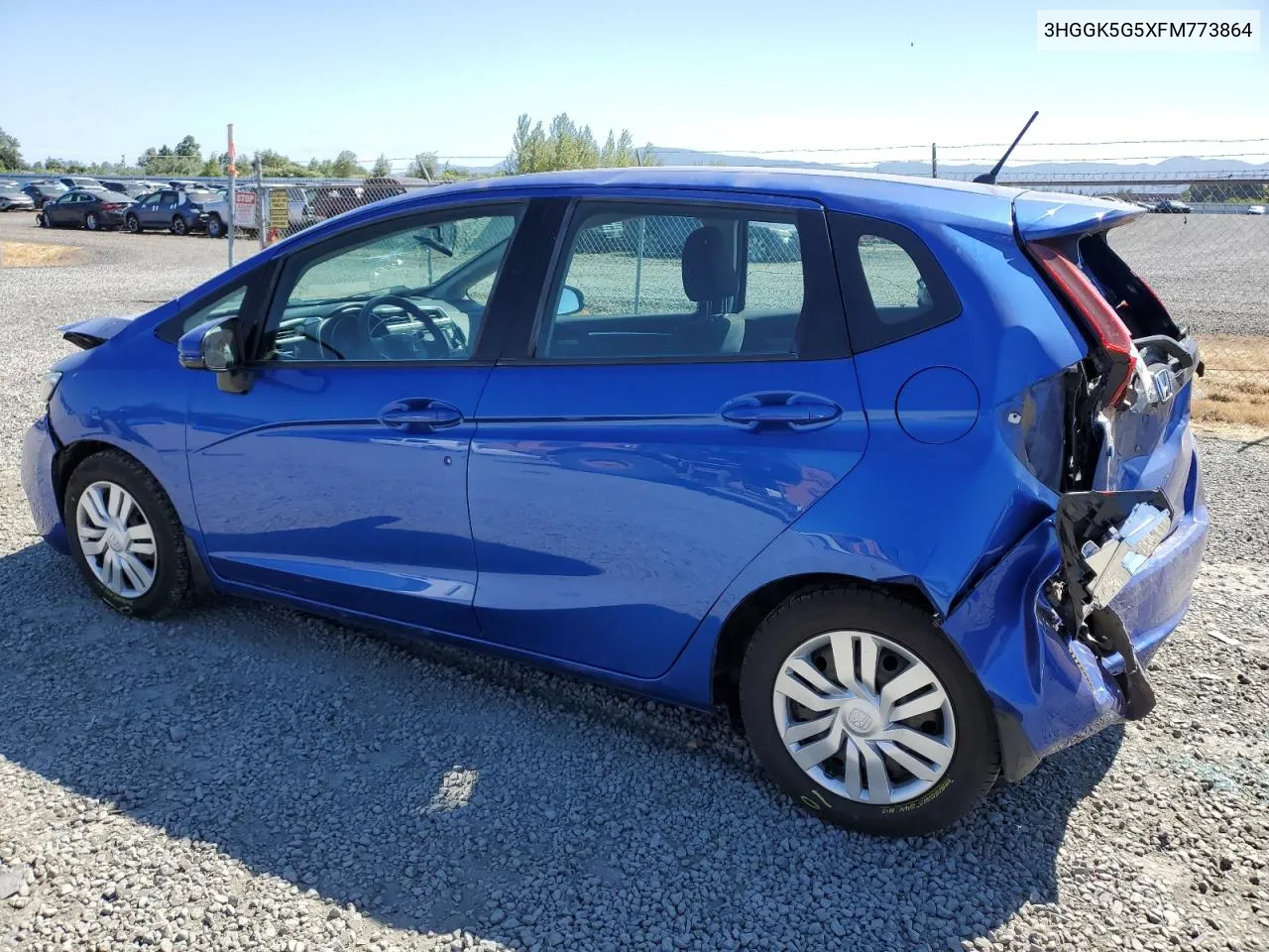 2015 Honda Fit Lx VIN: 3HGGK5G5XFM773864 Lot: 58708324