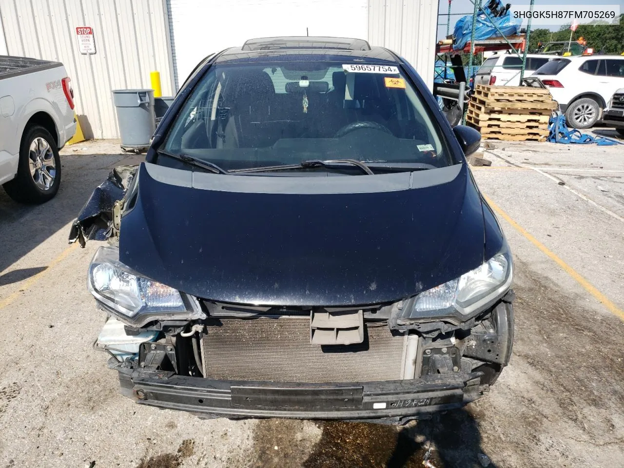 2015 Honda Fit Ex VIN: 3HGGK5H87FM705269 Lot: 59657754