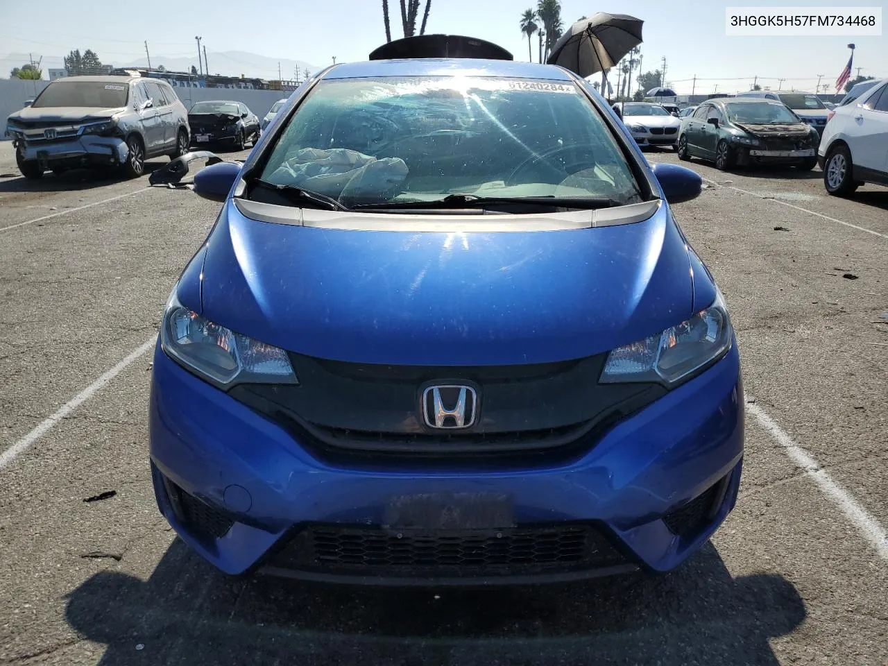 3HGGK5H57FM734468 2015 Honda Fit Lx