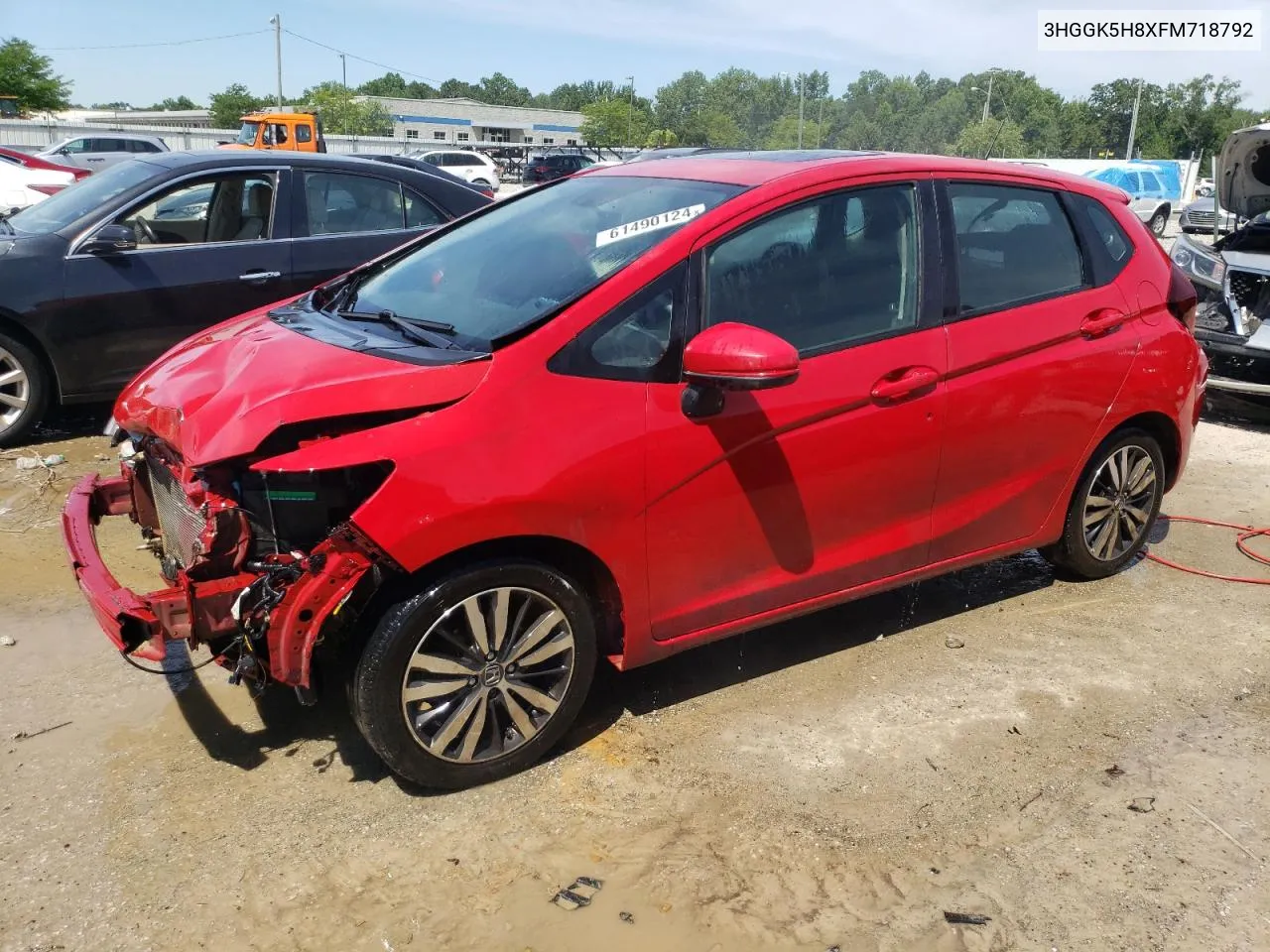 2015 Honda Fit Ex VIN: 3HGGK5H8XFM718792 Lot: 61490124