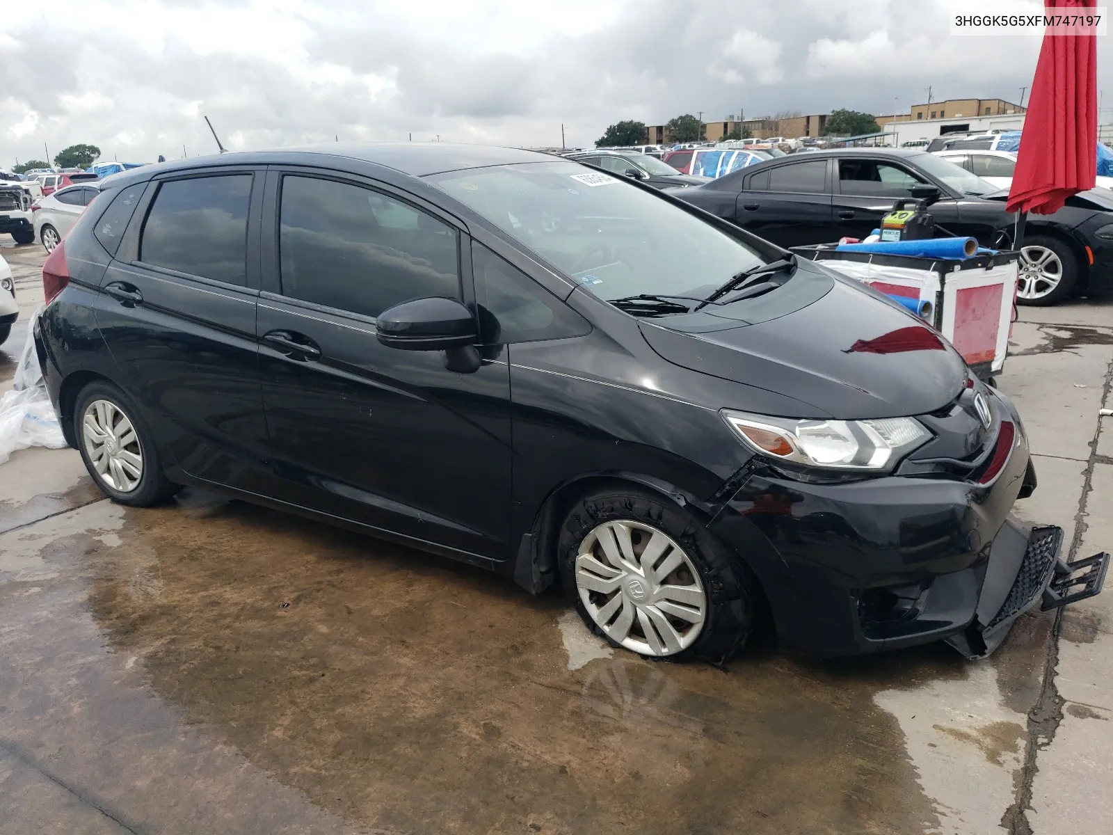 2015 Honda Fit Lx VIN: 3HGGK5G5XFM747197 Lot: 63854584