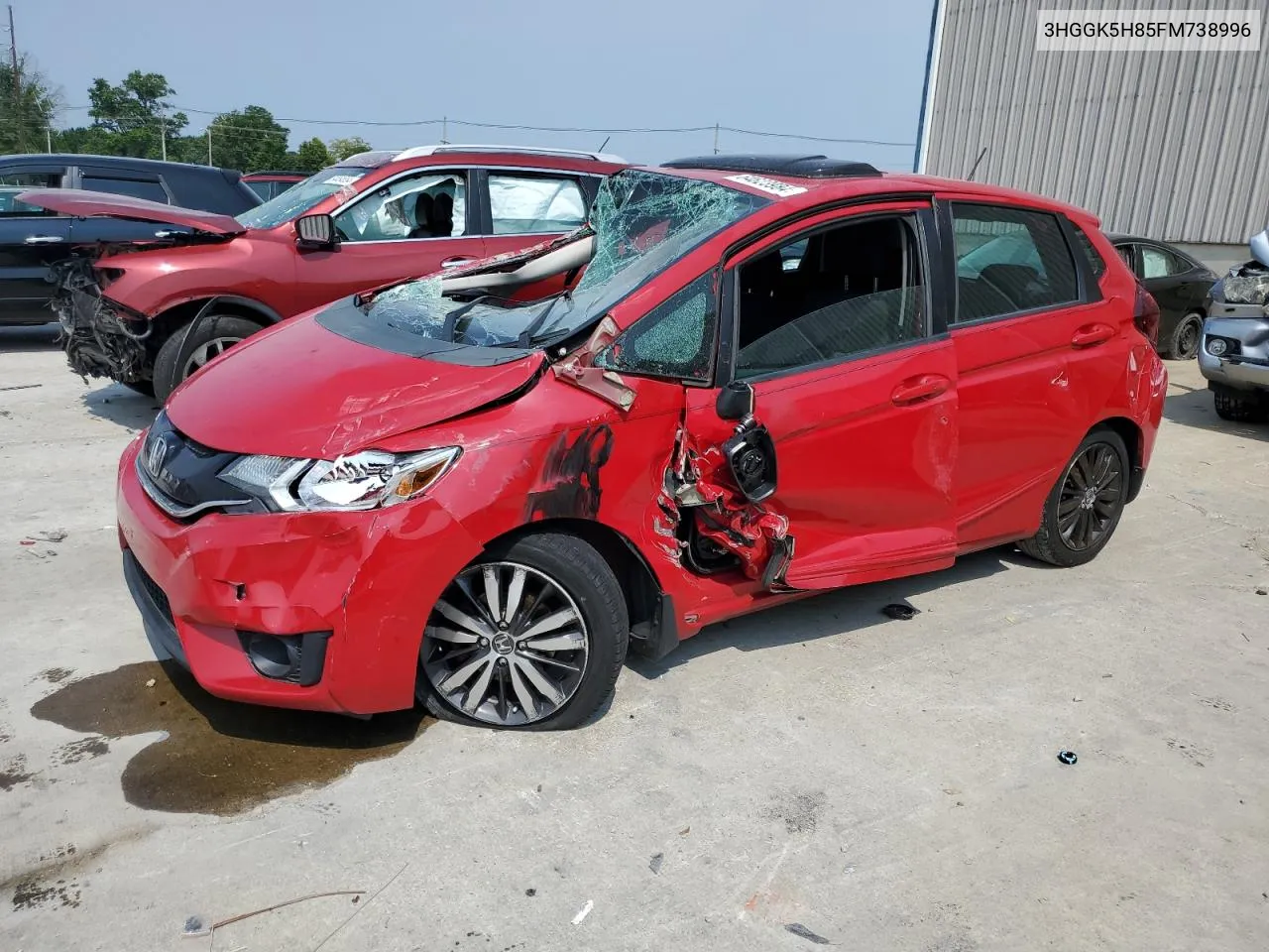 2015 Honda Fit Ex VIN: 3HGGK5H85FM738996 Lot: 64623984