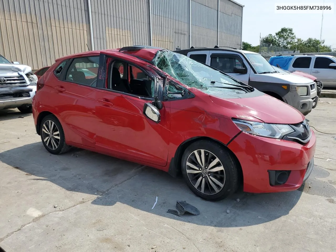 2015 Honda Fit Ex VIN: 3HGGK5H85FM738996 Lot: 64623984