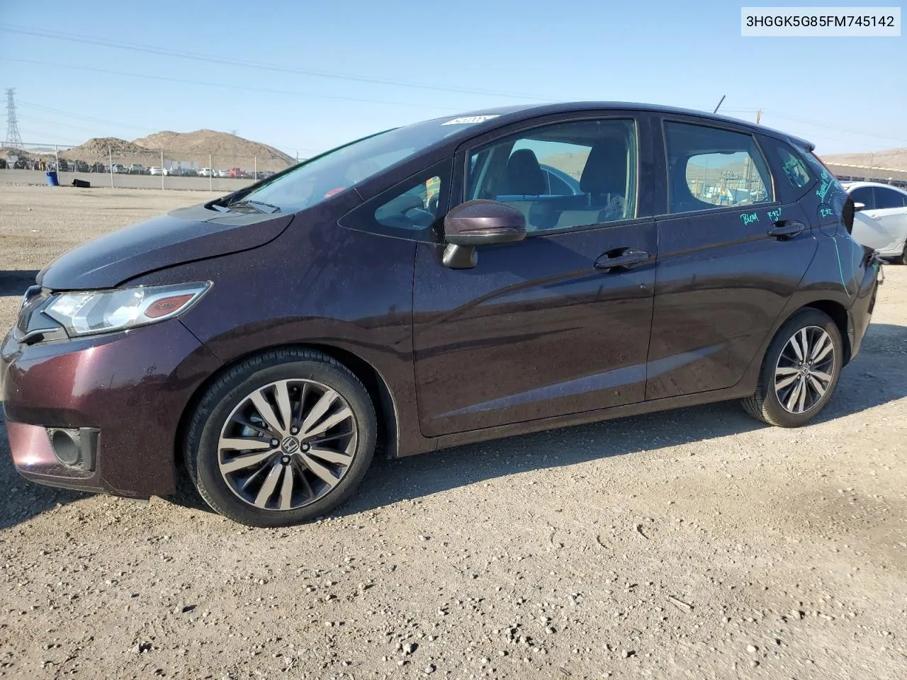 2015 Honda Fit Ex VIN: 3HGGK5G85FM745142 Lot: 64808554